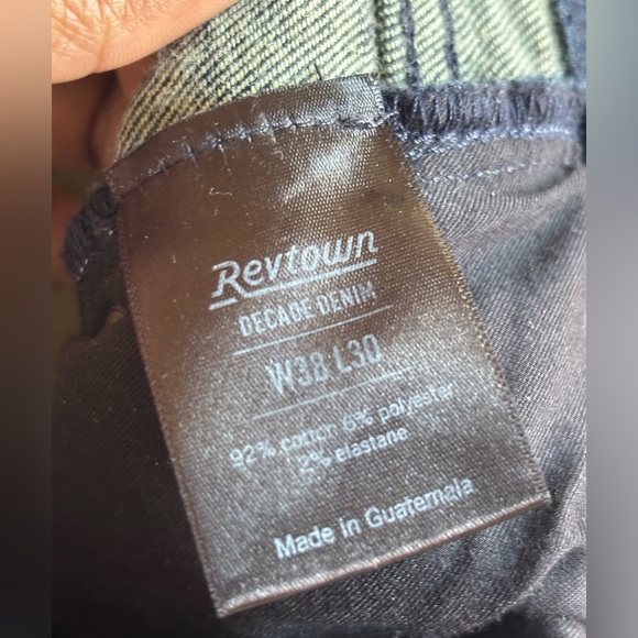 REVTOWN SHARP JEANS Washed Indigo decade Denim Size W38 L30 - Picture 6 of 12